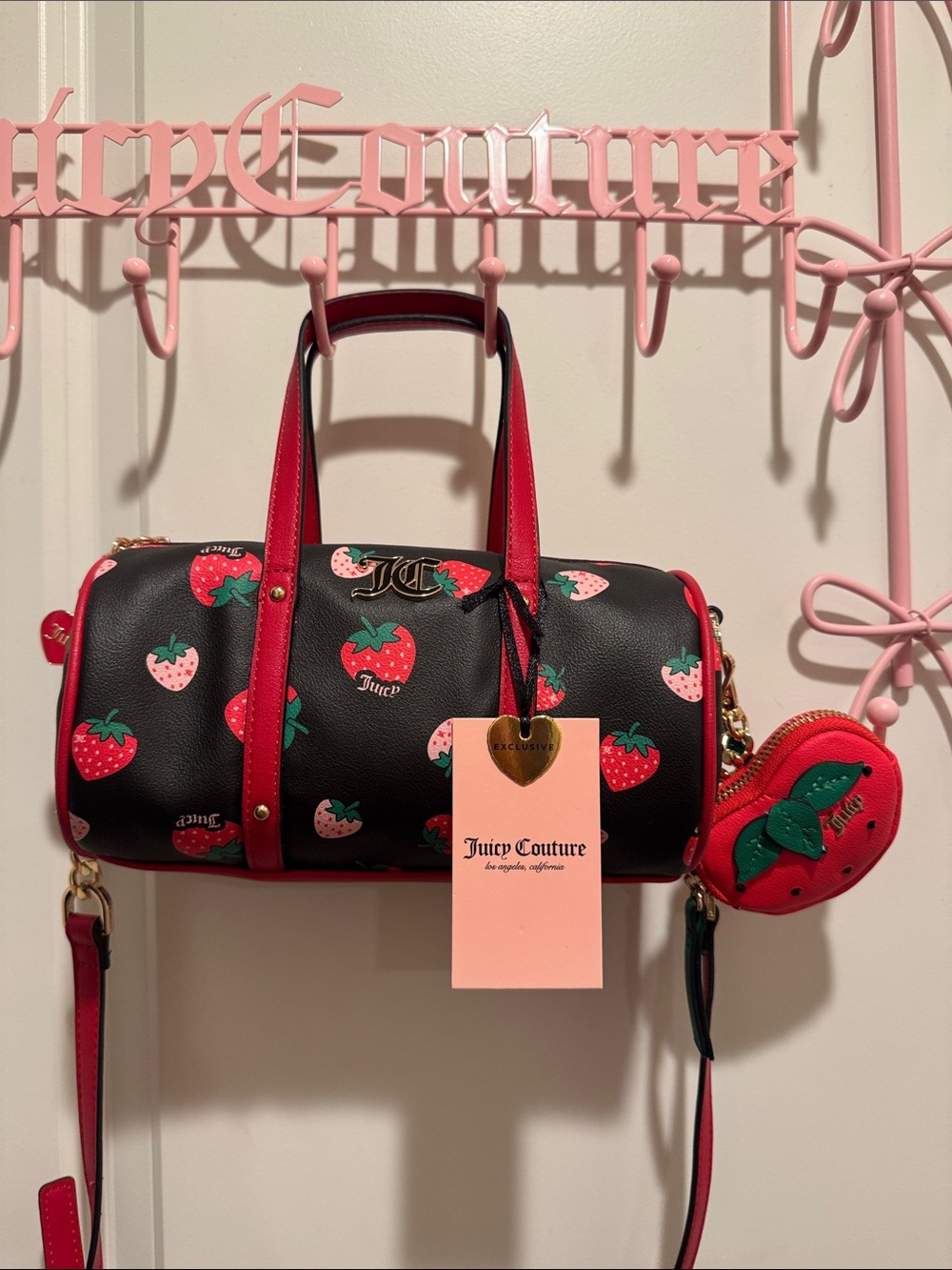 Juicy Couture Sweet and Juicy Strawberry Barrel bag